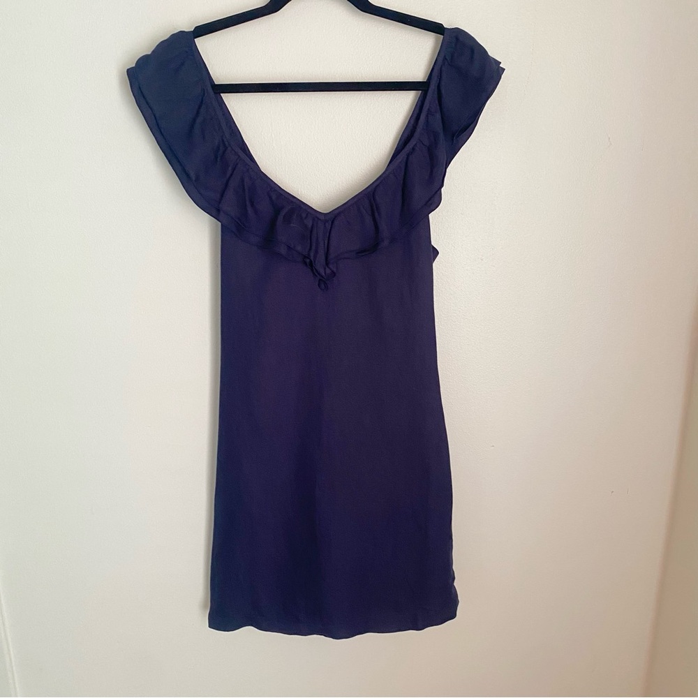 Plastic Island Navy Blue Dress